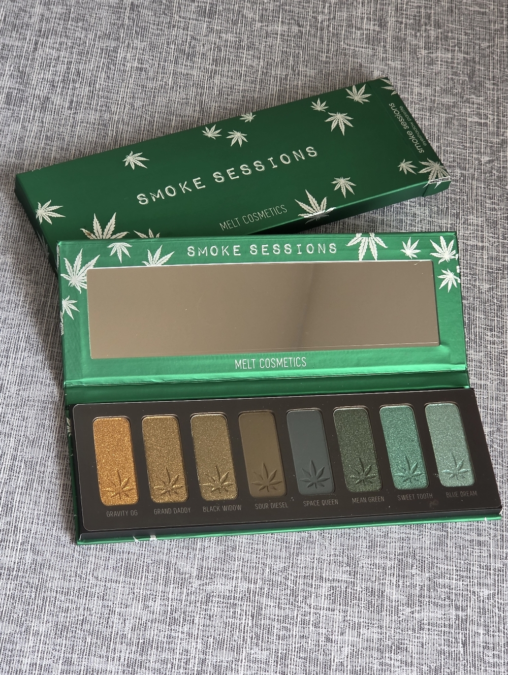 Melt Cosmetics Smoke Sessions Eyeshadow Palette Greens Golds Metallic New